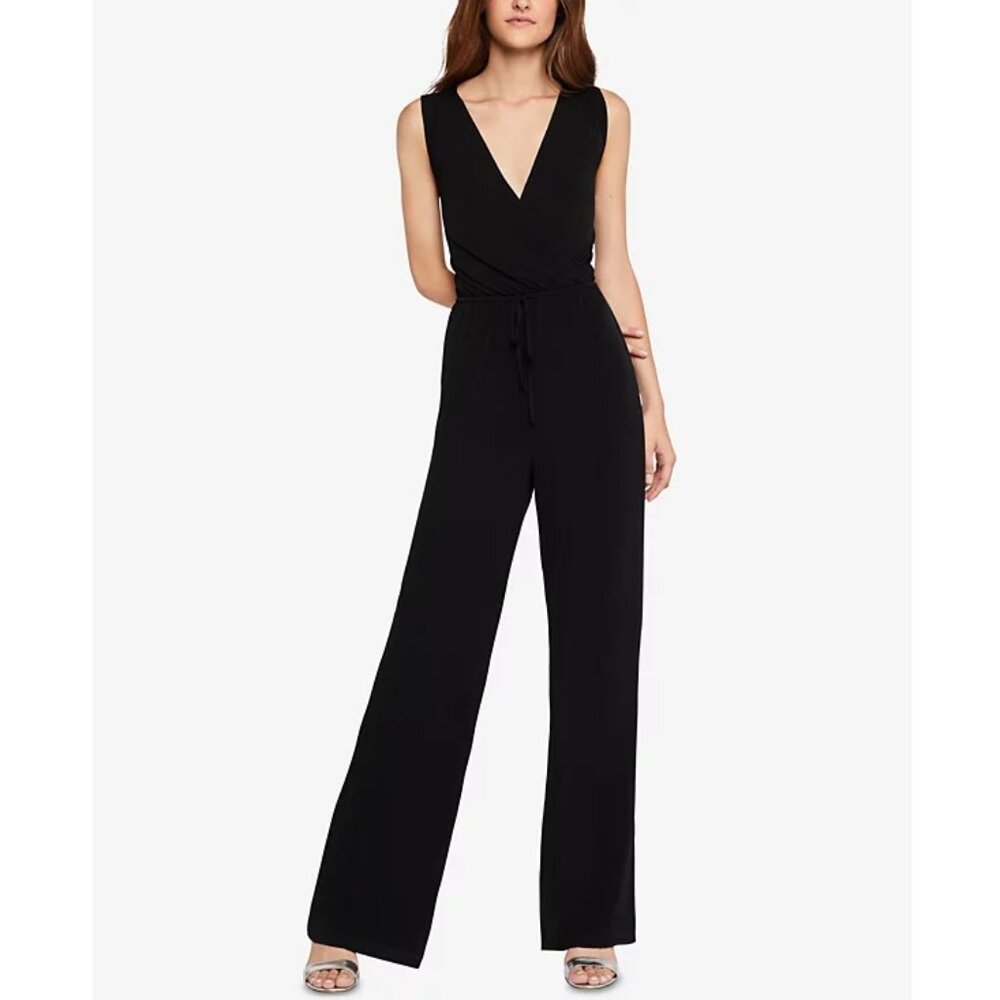 BCBGeneration Surplice Open-Back Jumpsuit